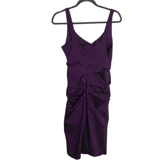 Melrose Bodycon Ruched Purple Dress Size 10 - Picture 12 of 12